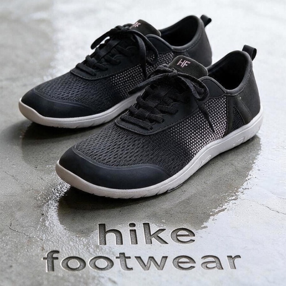 Hike Footwear Healthy Freedom Black Pink Mesh Barefoot Sneakers Womens 9-9.5